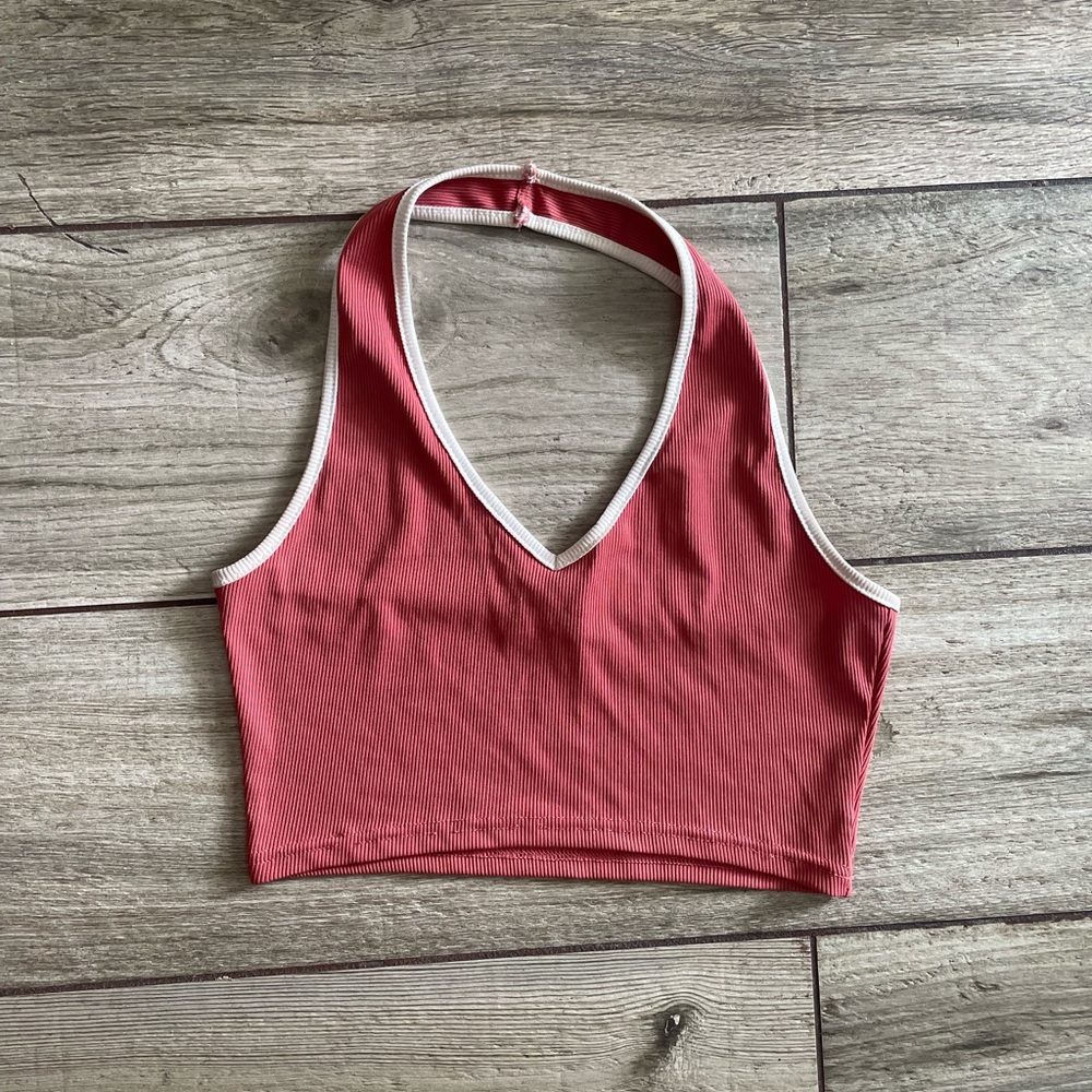 Summer and Spring M Essential Halter Top Tank Top Crop Top Backless